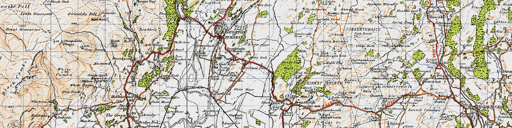 Old map of Border Riggs in 1947