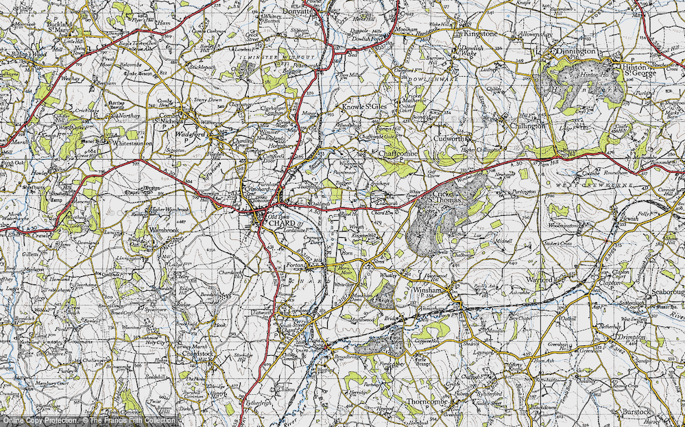 Old Map of Wreath, 1945 in 1945