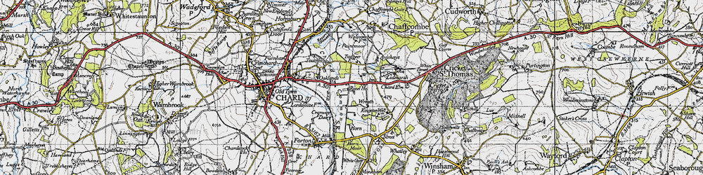 Old map of Wreath in 1945