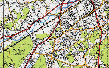Old map of Wrecclesham in 1940