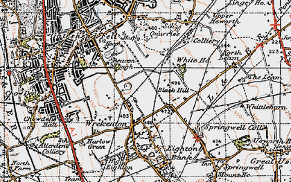 Old map of Wrekenton in 1947