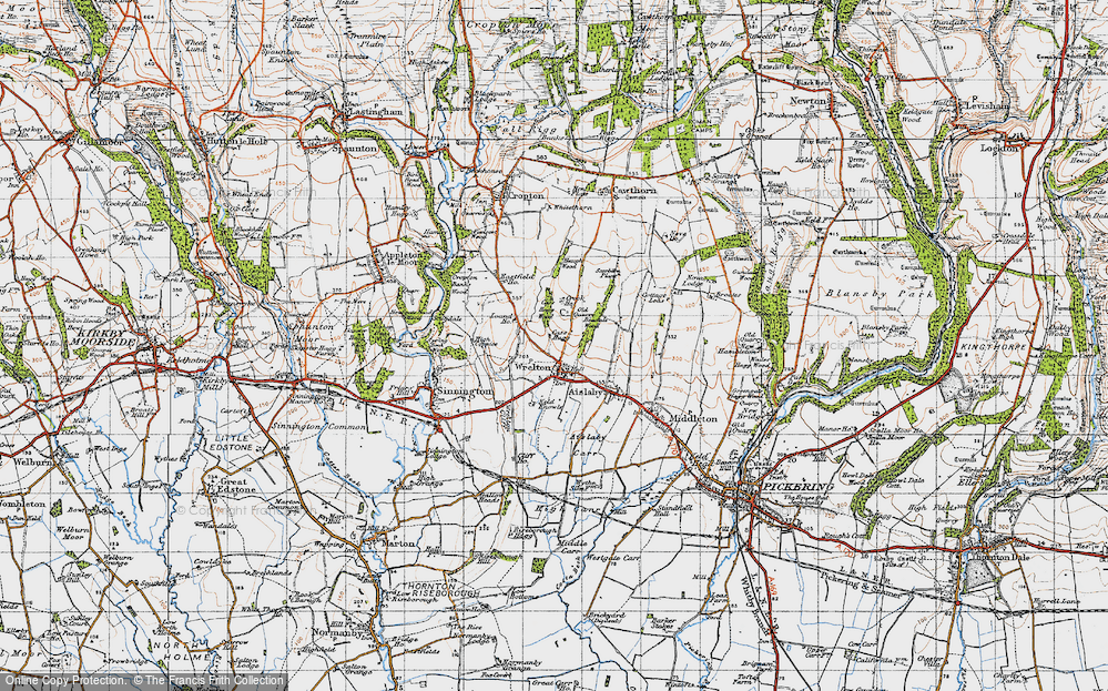 Old Map of Wrelton, 1947 in 1947