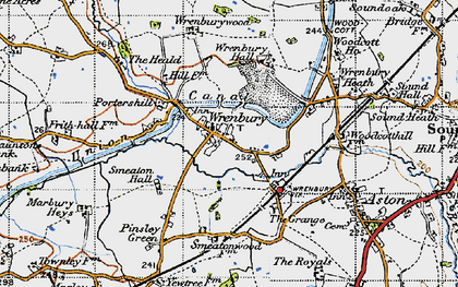 Old map of Wrenburywood in 1947