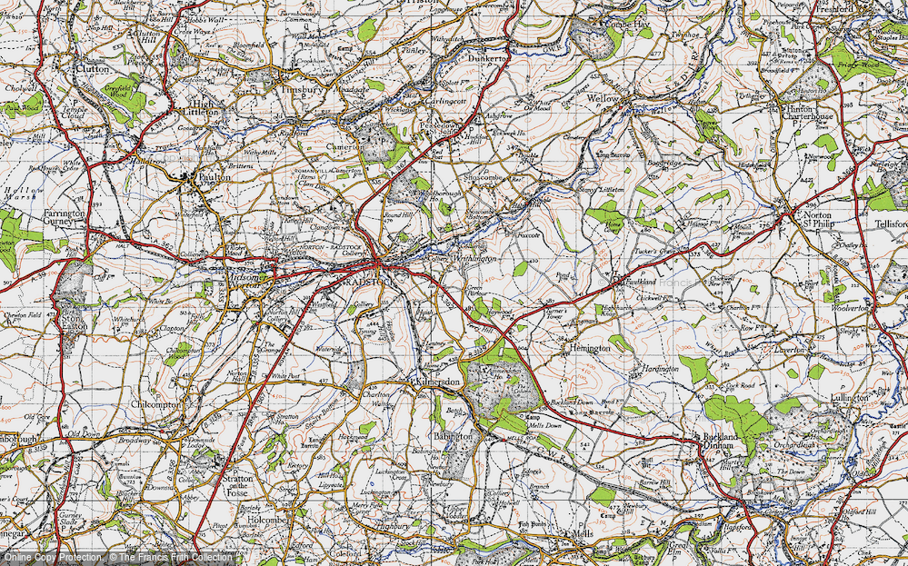 Old Map of Writhlington, 1946 in 1946