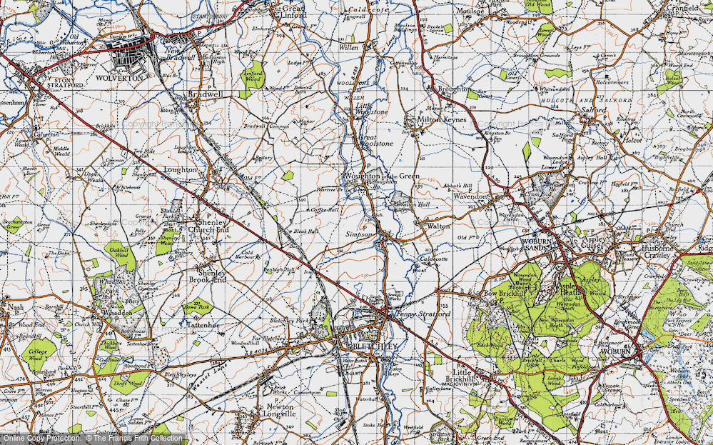 Old Map of Wroughton Park, 1946 in 1946