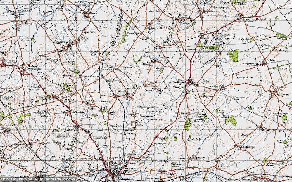 Old Map of Wycomb, 1946 in 1946
