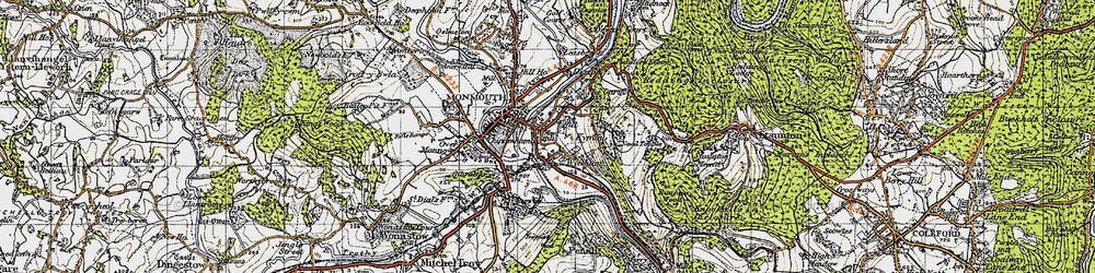 Old map of Wyesham in 1946