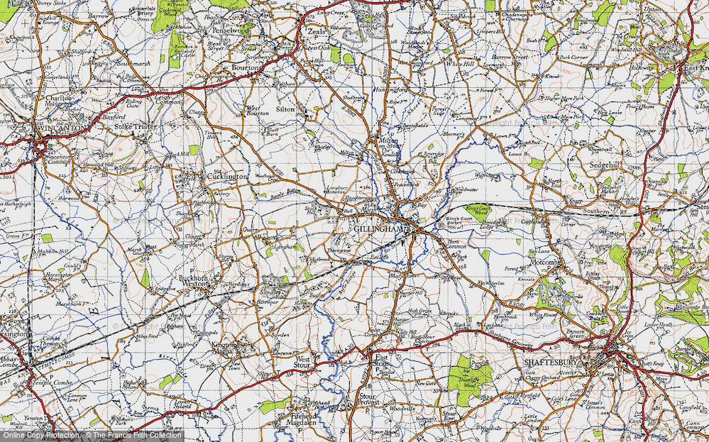 Old Map of Wyke, 1945 in 1945