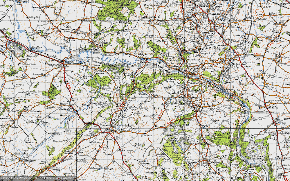 Old Map of Wyke, 1947 in 1947
