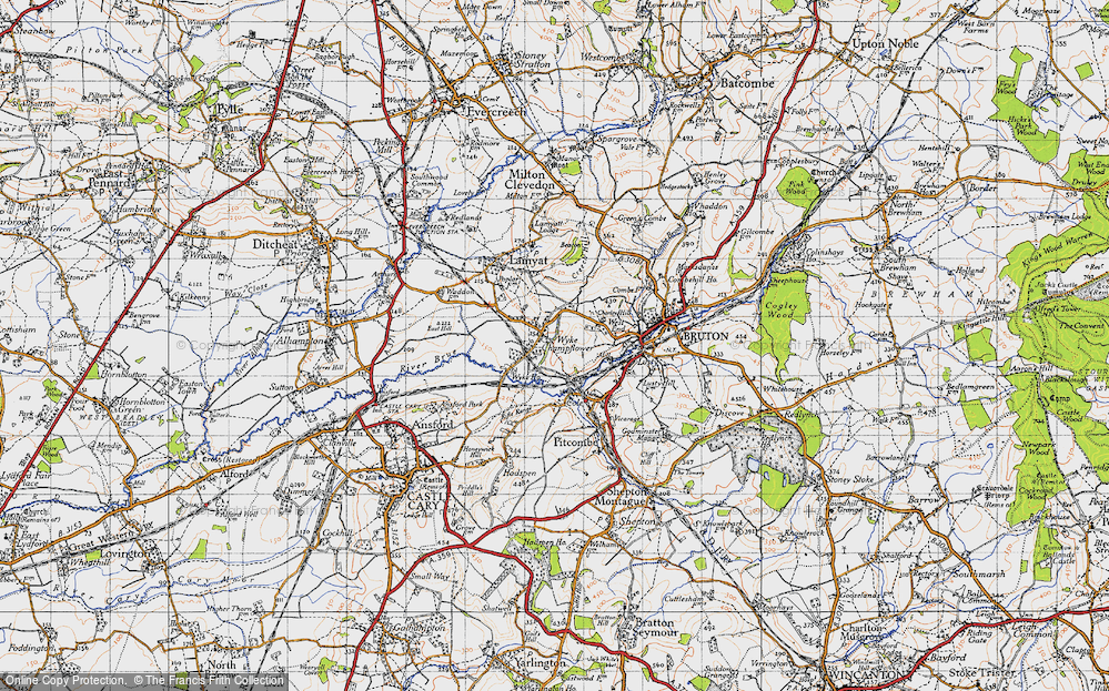 Old Map of Wyke Champflower, 1946 in 1946