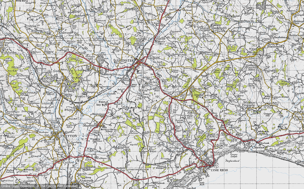 Old Map of Wyke Green, 1945 in 1945