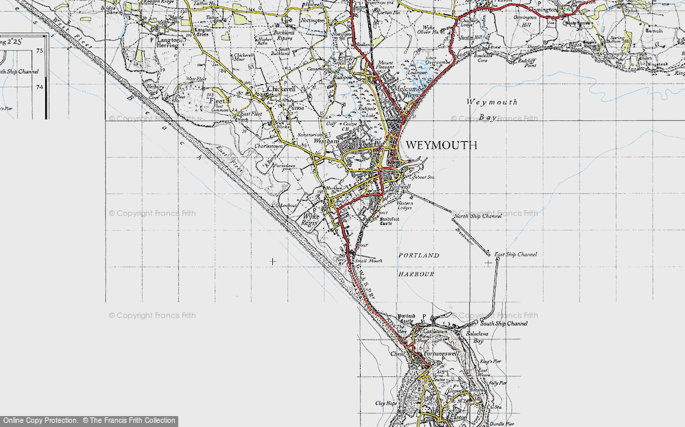 Old Map of Wyke Regis, 1946 in 1946