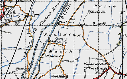 Old map of Wykeham in 1946