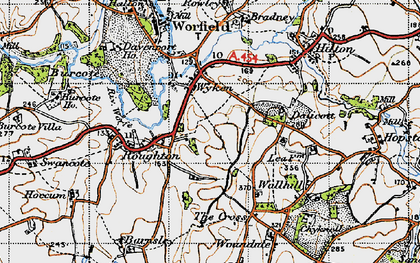 Old map of Wyken in 1946
