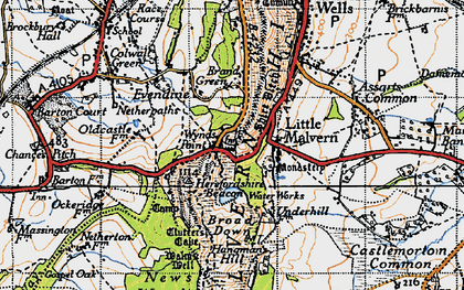 Old map of Wynds Point in 1947