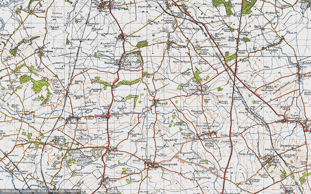 Old Map of Wysall, 1946 in 1946