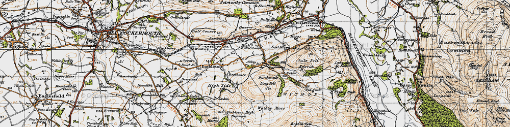 Old map of Wythop Mill in 1947