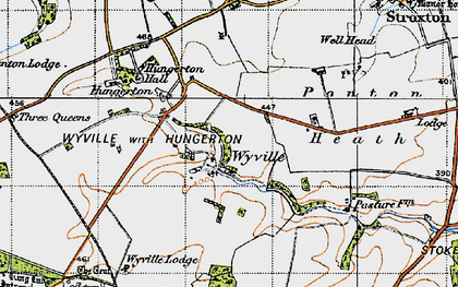 Old map of Wyville in 1946