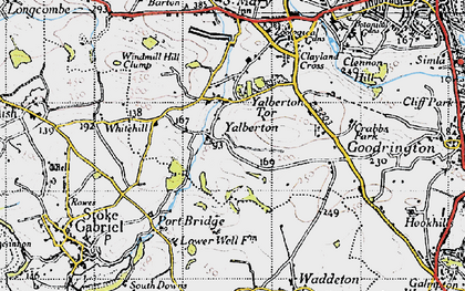 Old map of Yalberton in 1946