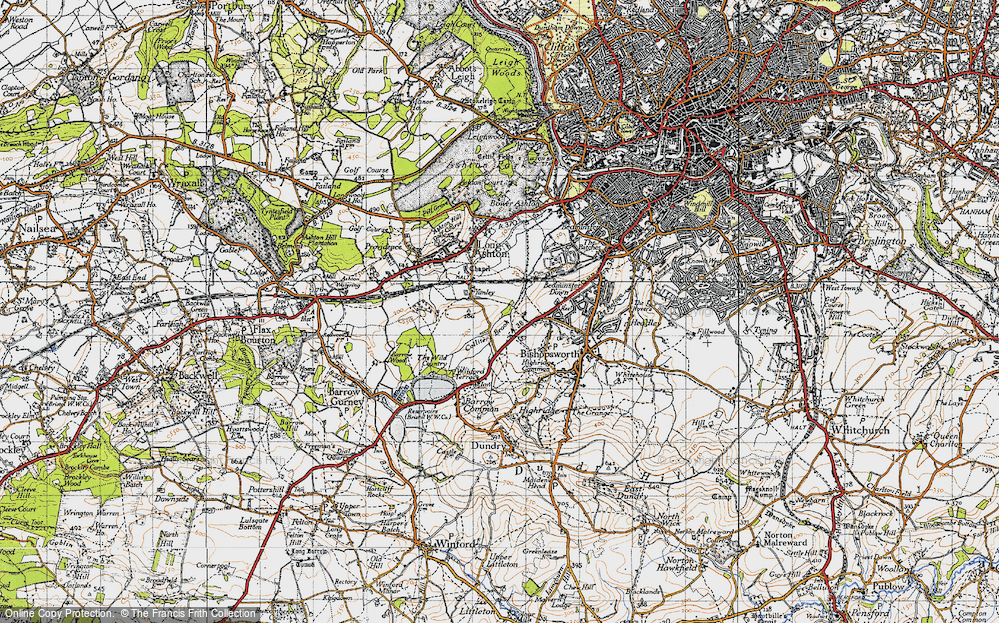 Old Map of Yanley, 1946 in 1946