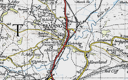 Old map of Yarbridge in 1945