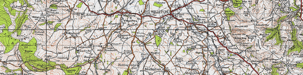 Old map of Black Down Wood in 1946