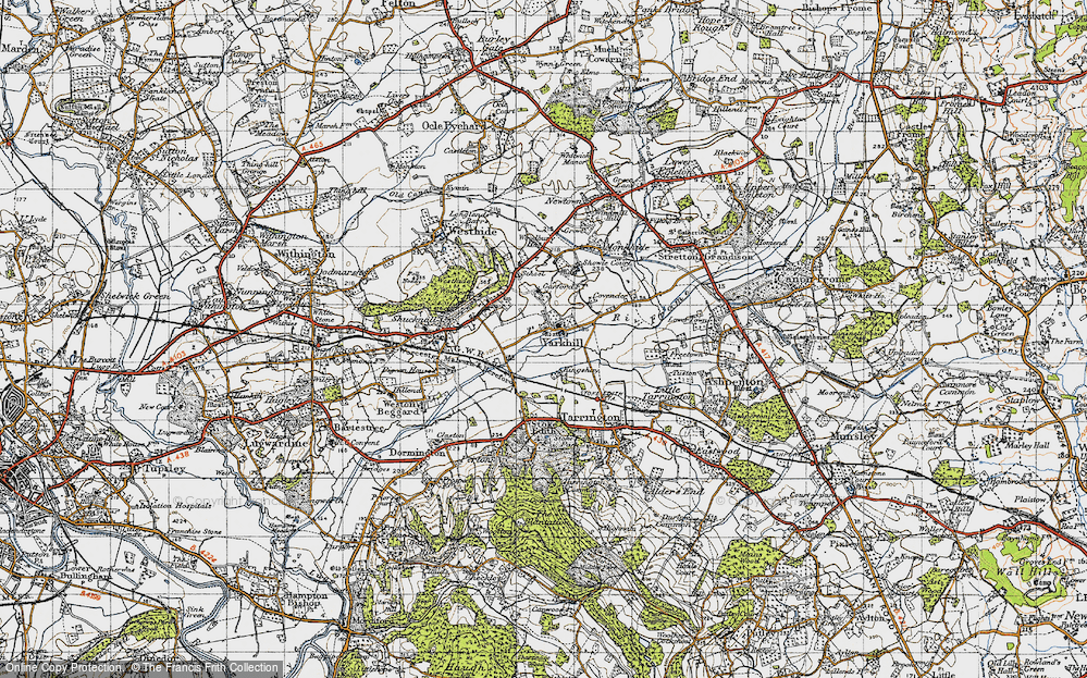 Old Map of Yarkhill, 1947 in 1947