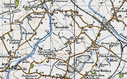 Old map of Yarningale Common in 1947