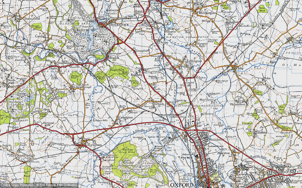 Old Map of Yarnton, 1946 in 1946
