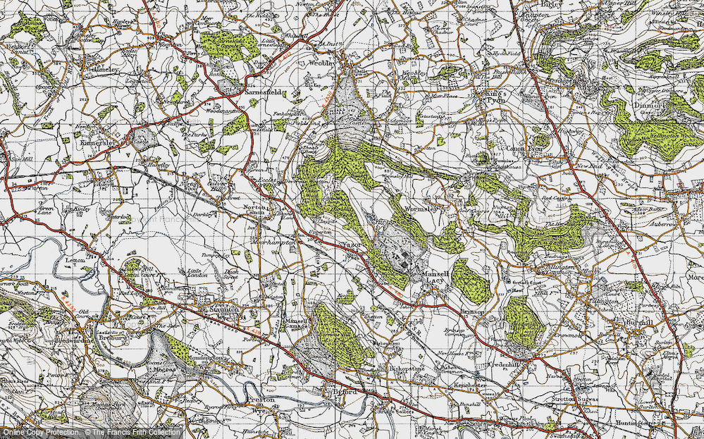 Old Map of Yarsop, 1947 in 1947
