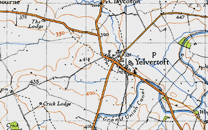 Old map of Yelvertoft in 1946