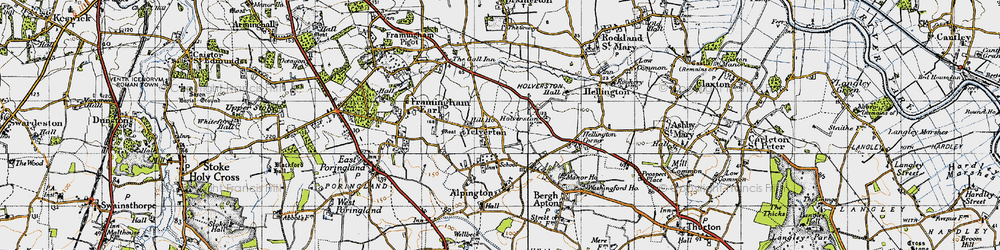 Old map of Yelverton in 1946