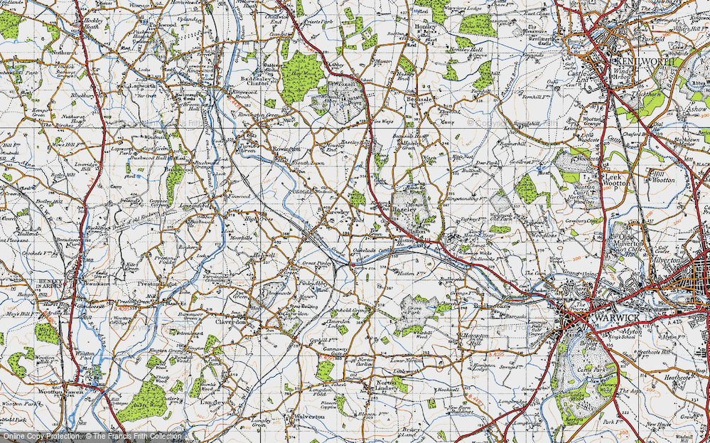 Old Map of Yew Green, 1947 in 1947