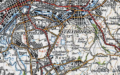 Old map of Yew Tree in 1947