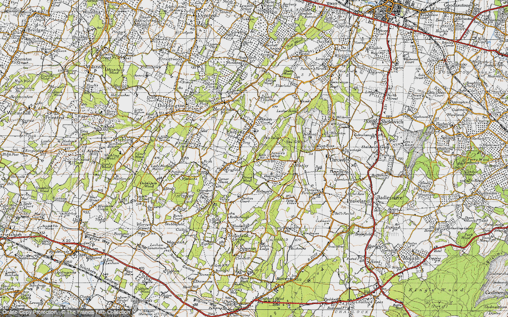 Old Map of Yewhedges, 1946 in 1946