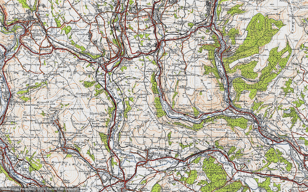 Old Map of Ynysddu, 1947 in 1947