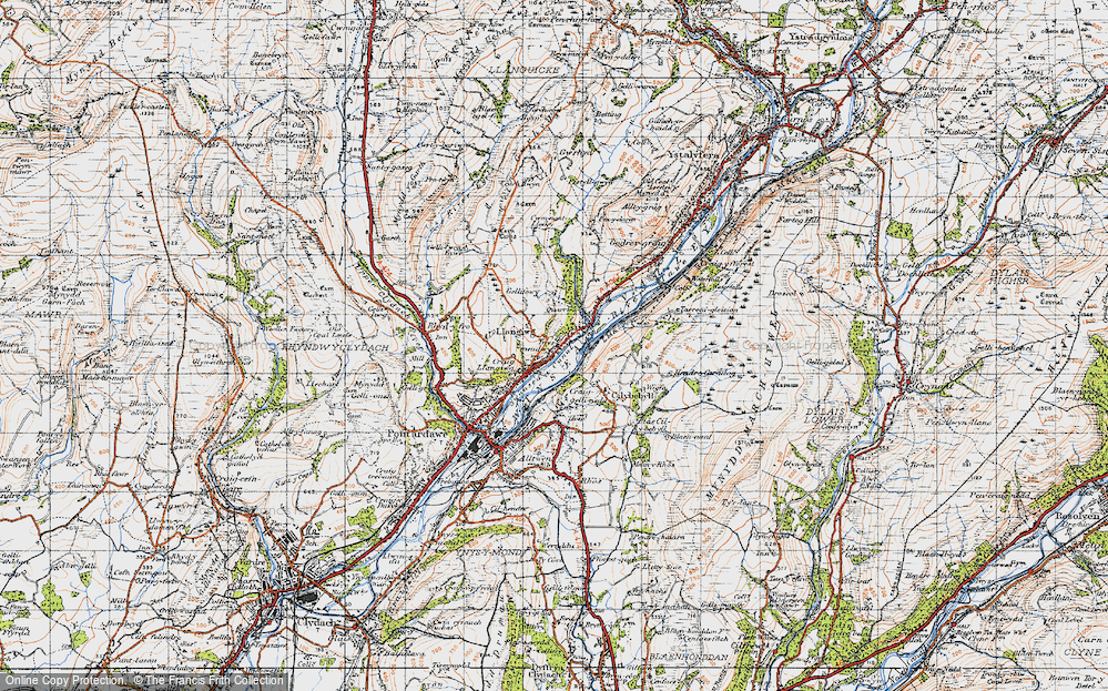 Old Map of Ynysmeudwy, 1947 in 1947