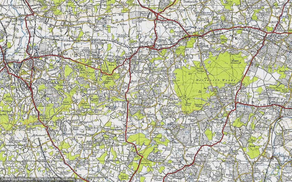 Old Map of Yopps Green, 1946 in 1946