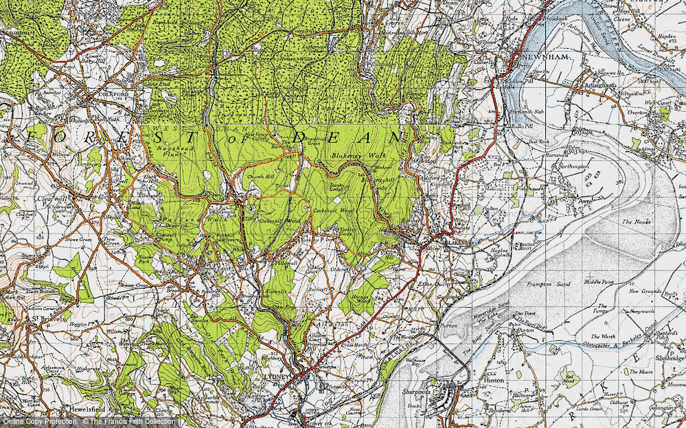 Old Map of Yorkley Slade, 1946 in 1946