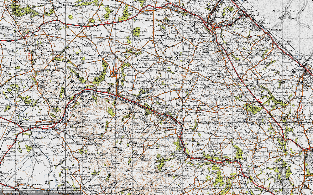 Old Map of Ysceifiog, 1947 in 1947