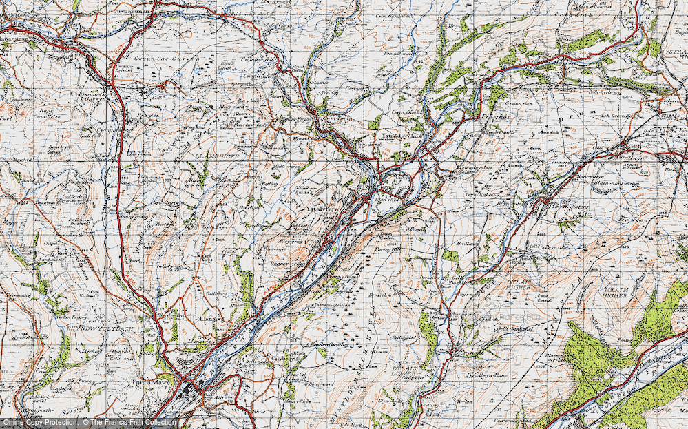 Old Map of Ystalyfera, 1947 in 1947