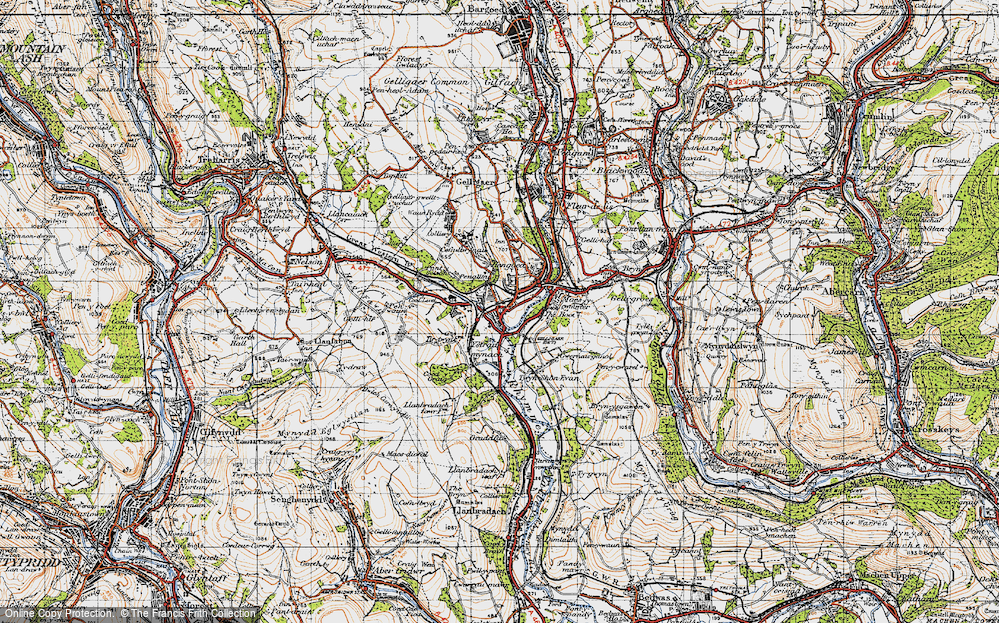 Old Map of Ystrad Mynach, 1947 in 1947