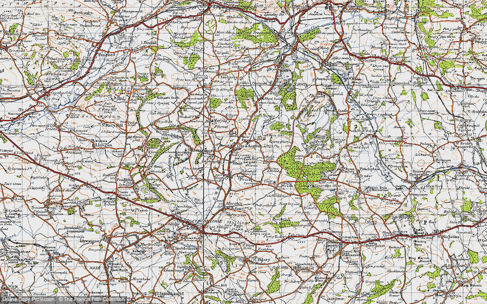 Old Map of Ystradowen, 1947 in 1947