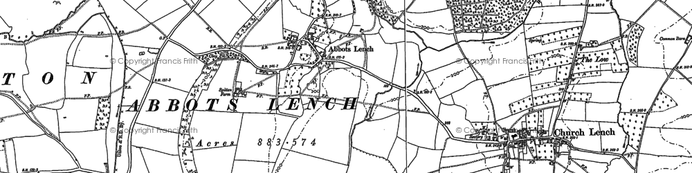 Old map of Ab Lench in 1903
