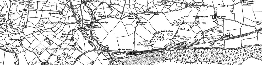 Old map of Ysgubor Hen in 1888