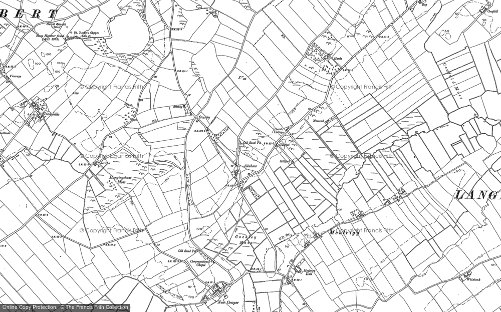Old Map of Historic Map covering Tarns in 1899