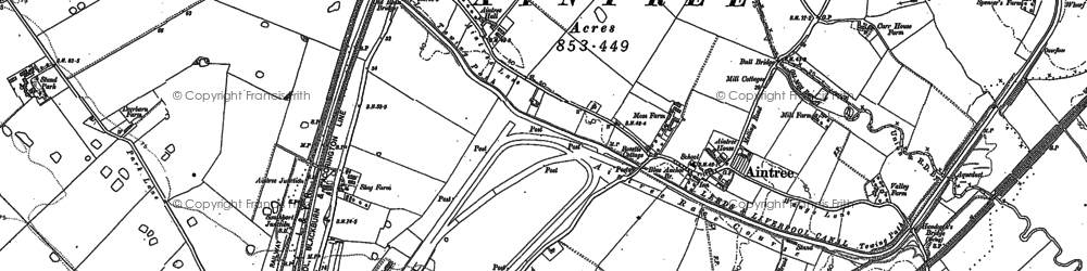Old map of Old Roan Sta in 1906