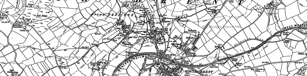 Old map of Aish Ridge in 1886