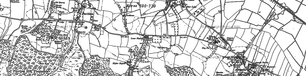 Old map of Alcombe in 1902