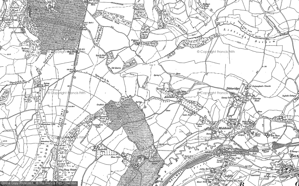 Old Map of Alcombe, 1902 in 1902
